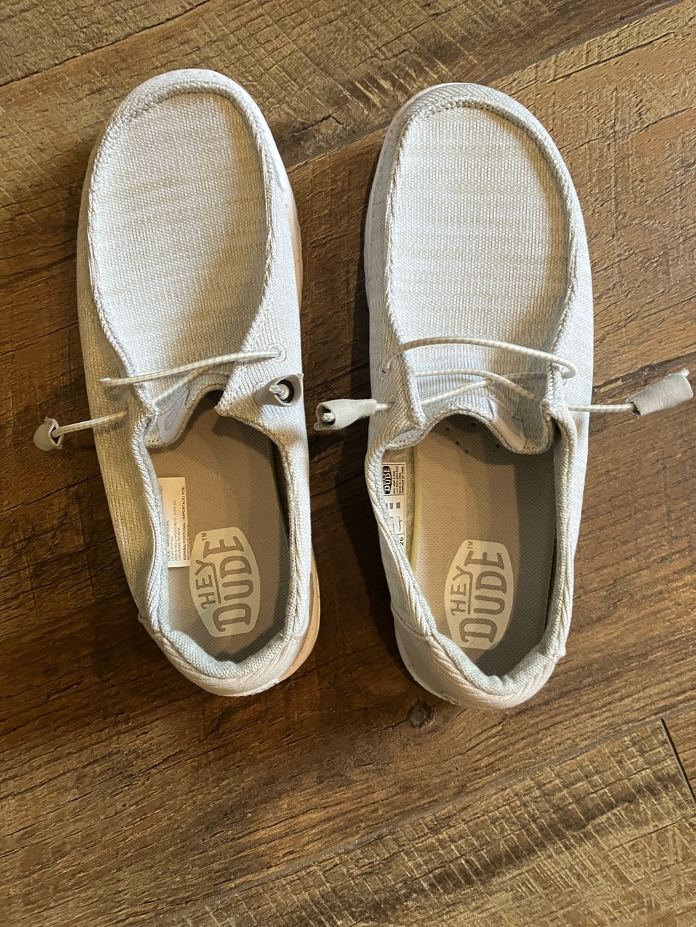 Hey Dude Light Gray Slip-On Loafers